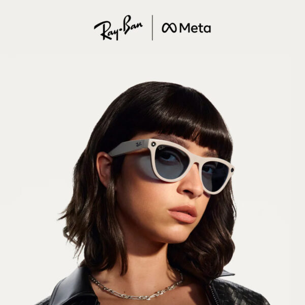 Ray-Ban | Meta RW4008 Wayfarer Black/Grey L