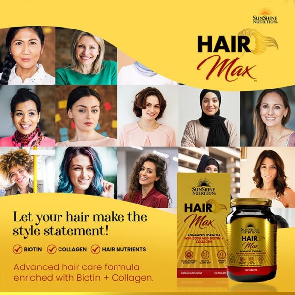 Sunshine Nutrition Hair Max 100 Tablets