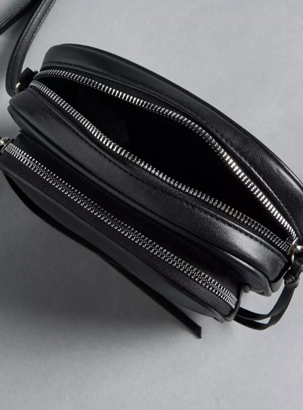 Plain Crossbody Bag with Zip Closure