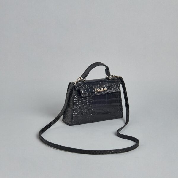 Textured Crossbody Bag with Top Handle