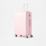 Hello Kitty Embossed Hardcase Trolley Bag with Retractable Handle