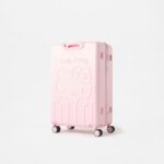 Hello Kitty Embossed Hardcase Trolley Bag with Retractable Handle