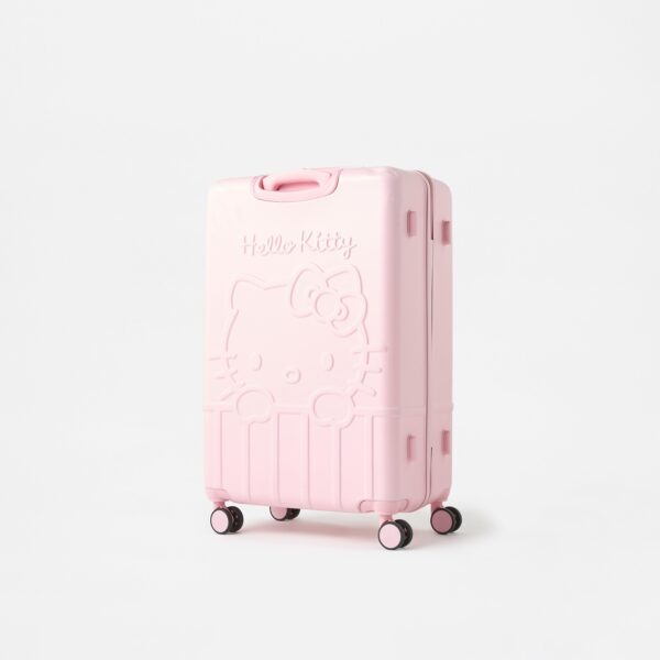 Hello Kitty Embossed Hardcase Trolley Bag with Retractable Handle