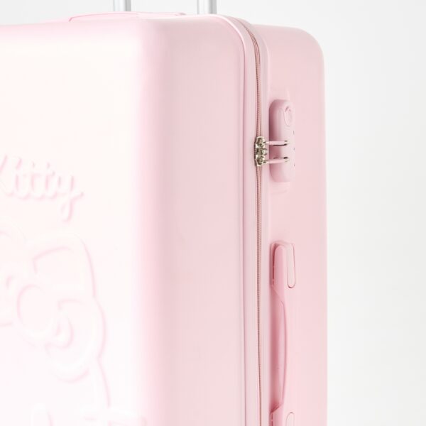 Hello Kitty Embossed Hardcase Trolley Bag with Retractable Handle