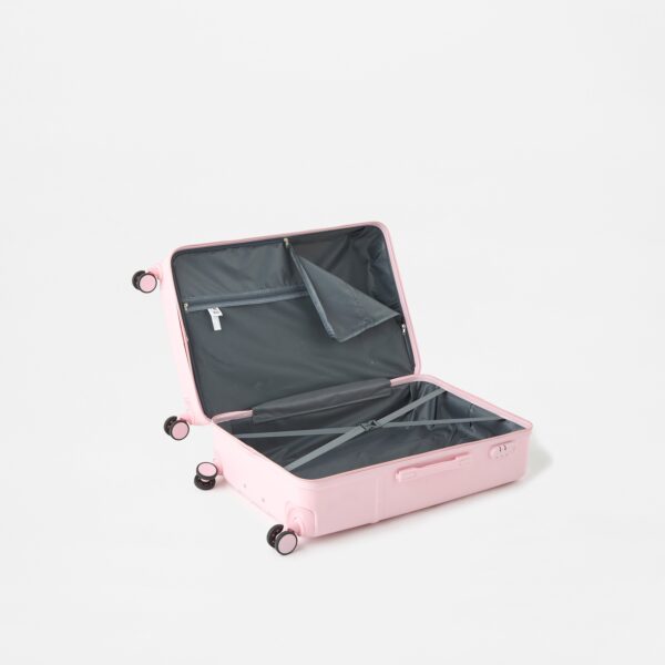 Hello Kitty Embossed Hardcase Trolley Bag with Retractable Handle