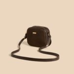 Textured Crossbody Bag with Adjustable Strap and Zip Closure