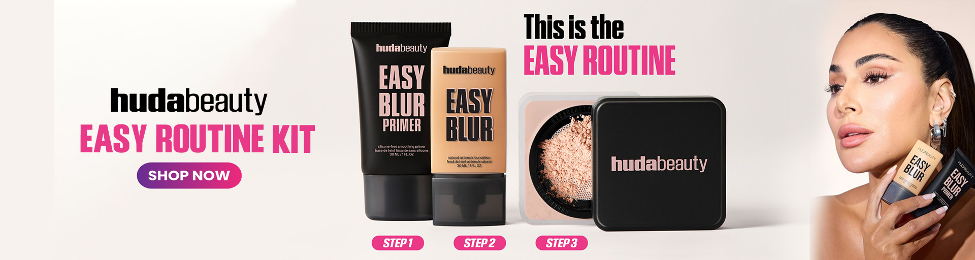 Huda Beauty Banner