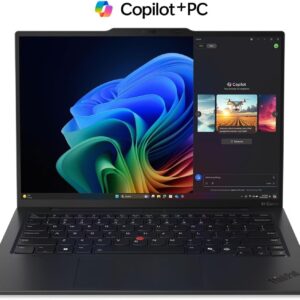 Lenovo ThinkPad X1 Carbon Gen 13 Aura Edition, Intel Ultra 7 258V (Beats U7 165), 14" 2.8K (2880 x 1800), OLED, AG/AR, 32GB DDR5, 2TB SSD Gen 5, 1080p IR Camera, WiFi 7.0, Win 11 Pro - Black