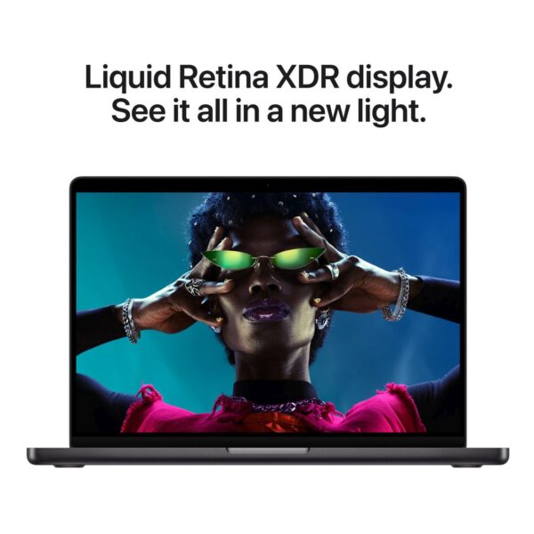 Apple MacBook Pro Laptop, Apple M5 Chip, 16GB RAM, 512GB SSD, 14.2-Inch Liquid Retina XDR, macOS, Space Black, Arabic Keyboard