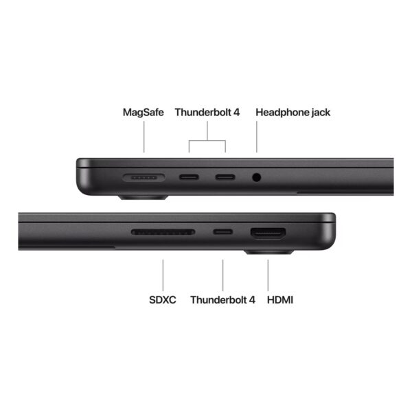 Apple MacBook Pro Laptop, Apple M5 Chip, 16GB RAM, 512GB SSD, 14.2-Inch Liquid Retina XDR, macOS, Space Black, Arabic Keyboard