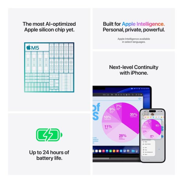 Apple MacBook Pro Laptop, Apple M5 Chip, 16GB RAM, 512GB SSD, 14.2-Inch Liquid Retina XDR, macOS, Space Black, Arabic Keyboard