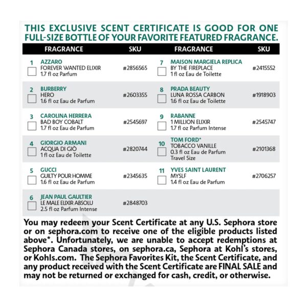 The Essential Men's Fragrance Cologne Sampler Set w/ Redeemable Voucher