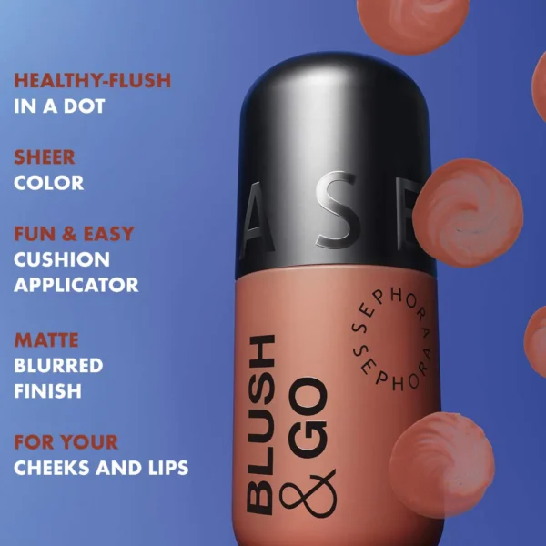 SEPHORA COLLECTION  Blush & Go Longwear Matte Liquid Blush For Lip and Cheek