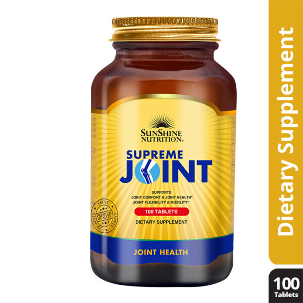 Sunshine Nutrition Supreme Joint Support - Glucosamine, Chondroitin & MSM for Mobility, Flexibility & Relief - 100 Tablets