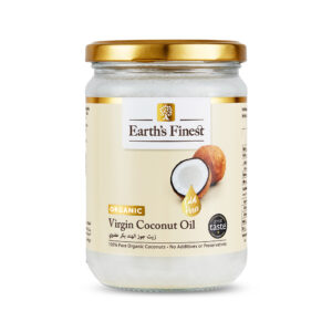 Earth's Finest Organic Virgin Coconut Oil, 100% Pure, Cold-Pressed, Unrefined, No Additives or Chemicals, 500ml
