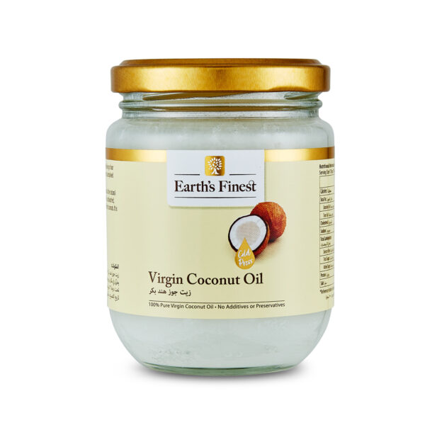 Earth's Finest Virgin Coconut Oil, Cold-Pressed, Unrefined, Keto and Vegan Friendly, 200ml
