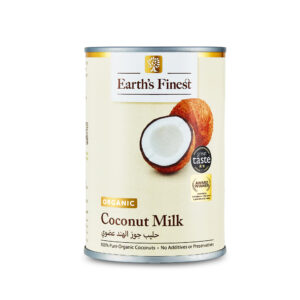 Earth's Finest Organic Coconut Milk, Pure, Vegan, Dairy-Free, Low-Fat, Plant-Based Milk for Cooking & Drinks, 400ml