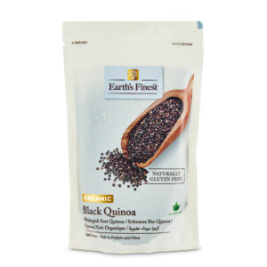 Earth's Finest Organic Black Quinoa, Protein-Rich, High-Fiber, Gluten-Free, Non-GMO - 340g