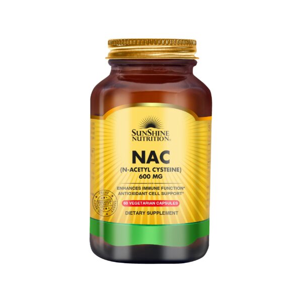 Sunshine Nutrition NAC N-Acetyl 600mg V-Capsules 60s