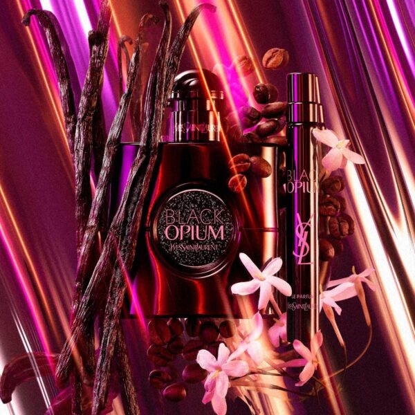 Black Opium Le Parfum Travel Spray with Vanilla & Coffee