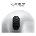 Apple AirPods 4 With Active Noise Cancellation Truly Wireless Bluetooth In-Ear Earbuds With Charging Case White