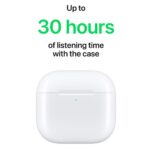 Apple AirPods 4 With Active Noise Cancellation Truly Wireless Bluetooth In-Ear Earbuds With Charging Case White