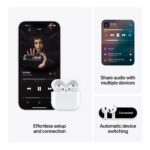 Apple AirPods 4 With Active Noise Cancellation Truly Wireless Bluetooth In-Ear Earbuds With Charging Case White