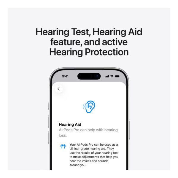 Apple AirPods Pro 3 Truly Wireless Bluetooth In-Ear Earbuds, White