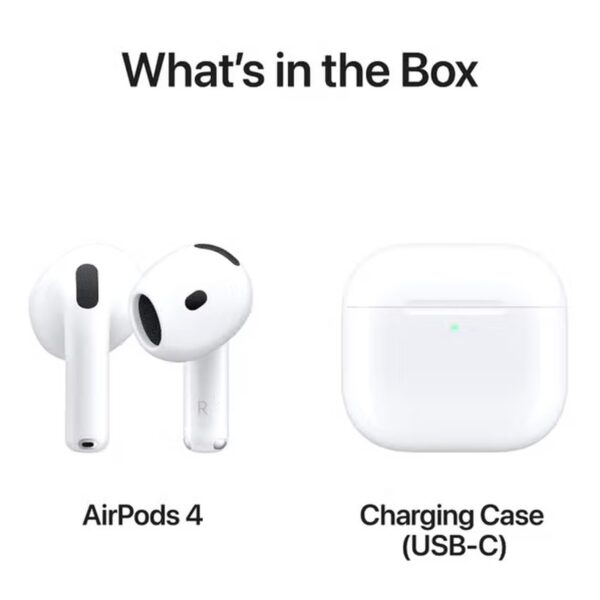 Apple AirPods 4 Truly Wireless Bluetooth In-Ear Earbuds With Charging Case White
