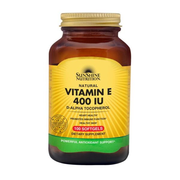 Sunshine Nutrition Natural Vitamin E 400IU 100 Softgels