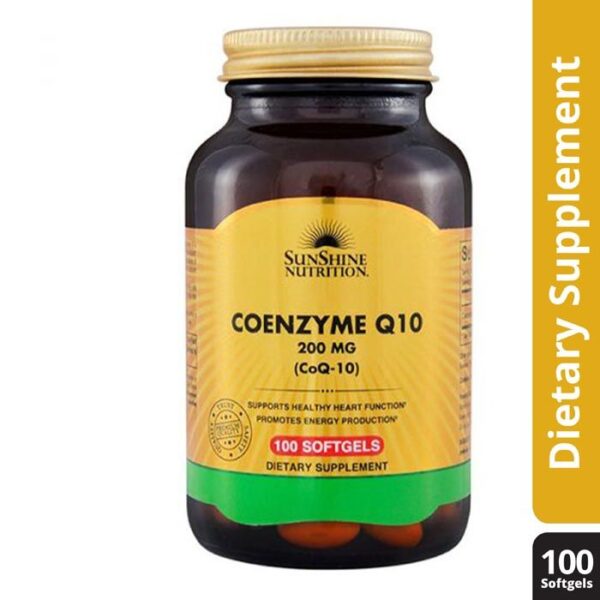 Sunshine Nutrition CoQ10 200mg 100 Softgels