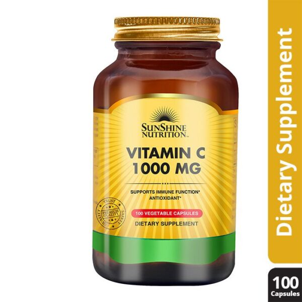 Sunshine Nutrition Vitamin C 1000mg Vegetable Capsules 100's